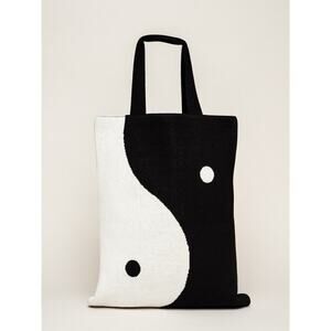 NWT Hansel From Basel Knit Shopper Bag In Yin Yang